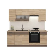 Kitchen Alina sonoma oak / latte 220 cm